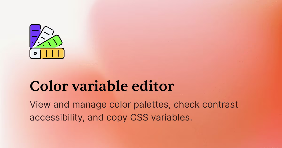 Color variable editor