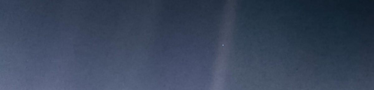 This image is known as "The Pale Blue Dot."As Carl Sagan mentioned, "That's here. That's home. That's us." PIA23645: Pale Blue Dot Revisited | Image Credit: NASA/JPL-Caltech